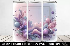 Abstract Pastel Glossy Violet 20 Oz Tumbler Product Image 2