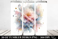 Abstract Pastel Shiny Carnation 20 Oz Tumbler Product Image 2