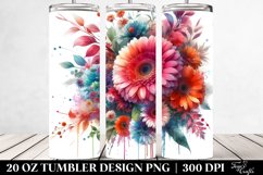 Colorful Gerbera Tumbler | 20 oz Tumbler Product Image 2