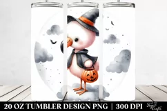 Simple Baby Flamingo Halloween PNG Product Image 2