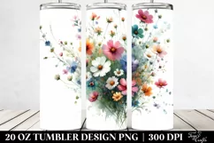 Colorfull Wild Flowers | 20 oz Tumbler Product Image 2