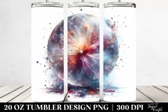 Detailed Shiny Cosmos Tumbler Design Product Image 2
