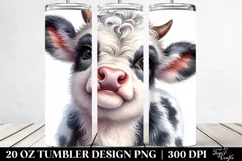 Cute Baby Highland Cow PNG Product Image 2