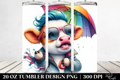 Playful Baby Cow Pose | 20 oz Tumbler Product Image 2