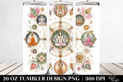 Simple Watercolor Tumbler with Mystic Ritual Design | 20 oz Product Image 2