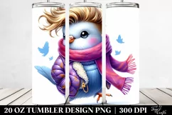 Vibrant Baby Dove Running 20 Oz Tumbler Product Image 2