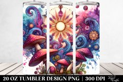 Magical Celestial Mushroom Clipart 20 Oz Tumbler Product Image 2