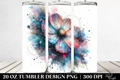 Detailed Shiny Cosmos Tumbler Design Product Image 2