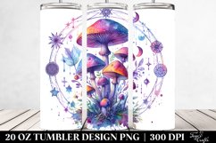 Magical Celestial Mushroom Clipart 20 Oz Tumbler Product Image 2