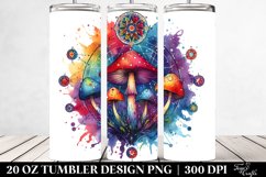 Magical Celestial Mushroom Clipart 20 Oz Tumbler Product Image 2