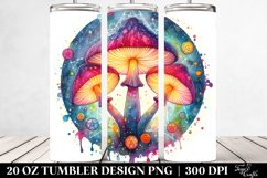 Magical Celestial Mushroom Clipart 20 Oz Tumbler Product Image 2