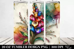 Foxglove on Marble Background | 20 Oz Tumbler Product Image 2