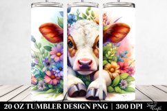 Playing Baby Cow Hide and Seek. 20 Oz Tumbler Design Product Image 2