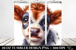 Baby Highland Cow, Transparent PNG Product Image 2