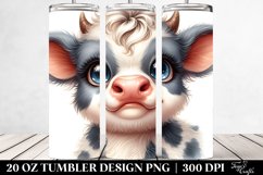 Baby Highland Cow, Transparent PNG Product Image 2