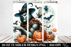Funny Werewolf Clipart 20 Oz Tumbler Product Image 2