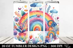 Colorful Whimsical Rainbow | 20 Oz Tumbler Product Image 2