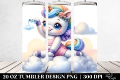 Cute Baby Unicorn Yoga Instructor | 20 Oz Tumbler Product Image 2