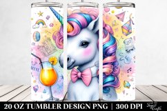 Whimsical Baby Unicorn Speakeasy. 20 Oz Tumbler Design Product Image 2