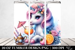 Whimsical Baby Unicorn Speakeasy. 20 Oz Tumbler Design Product Image 2