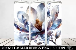 Magnolia with Metallic Insertions | 20 Oz Tumbler Product Image 2