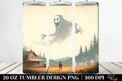 Very Simple White Digital Painting Tumbler Product Image 2