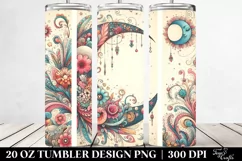 Colorful Vintage Postcard Style Tumbler Product Image 2