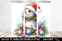 Cute Christmas Seal Clipart Product Image 2