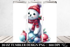 Cute Christmas Seal Clipart Product Image 2
