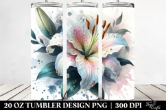 Watercolor Lily | 20 Oz Tumbler Product Image 2