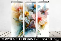 Plastic Narcissus Flower | 20 oz Tumbler Product Image 2