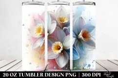 Plastic Narcissus Flower | 20 oz Tumbler Product Image 2