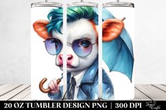 Cute Baby Cow Umbrella Tumbler Product Image 2
