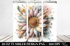 Stained Sunflower 20 Oz Tumbler Product Image 2