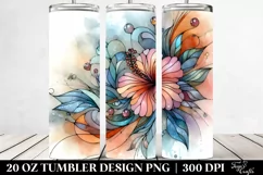 Pastel Hibiscus 20 Oz Tumbler Product Image 2