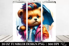 Funny Bear 20 Oz Tumbler Product Image 2
