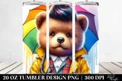 Funny Bear 20 Oz Tumbler Product Image 2