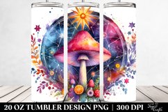 Magical Celestial Mushroom Clipart 20 Oz Tumbler Product Image 2