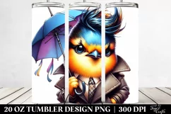 Cute Baby Bird Umbrella Tumbler Product Image 2