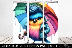 Vibrant Baby Bird Umbrella Tumbler Product Image 2