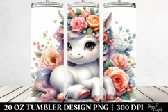 Cute Baby Unicorn Tumbler Product Image 2