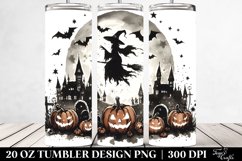 Simple Halloween Scene Sorcer | 20 oz Tumbler Product Image 2