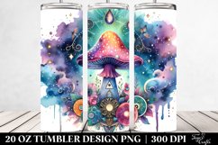 Magical Celestial Mushroom Clipart 20 Oz Tumbler Product Image 2