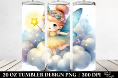 Whimsical Fairy on Cloud | 20 Oz Tumbler Product Image 2