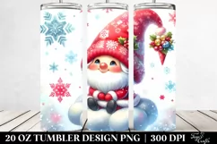 Vibrant Christmas Gnomes on Cloud | 20 oz Tumbler Product Image 2