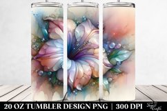 Glossy Petunia Clipart, Transparent 20 Oz Tumbler Product Image 2