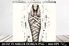 Simple Mummy Sublimation Tumbler Design | 20 oz Tumbler Product Image 2