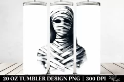 Simple Mummy Sublimation Tumbler Design | 20 oz Tumbler Product Image 2