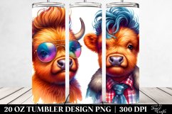 Goofy Baby Highlandcow Tumbler Product Image 2