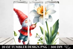 Cute Gnome Narcissus Tumbler Product Image 2